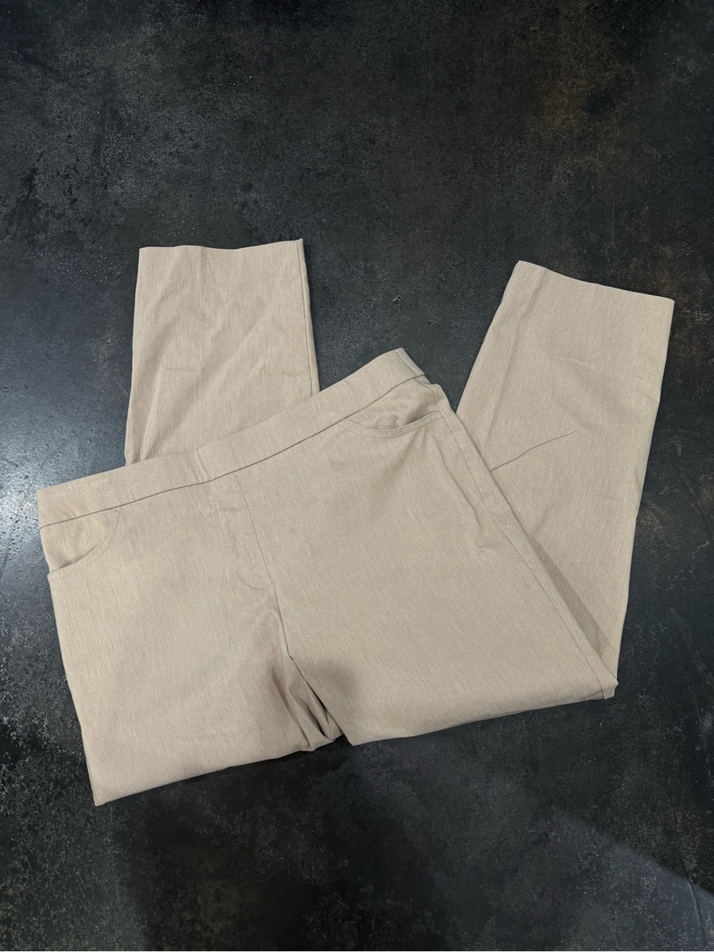 Allure Slim Straight Chinos in Beige